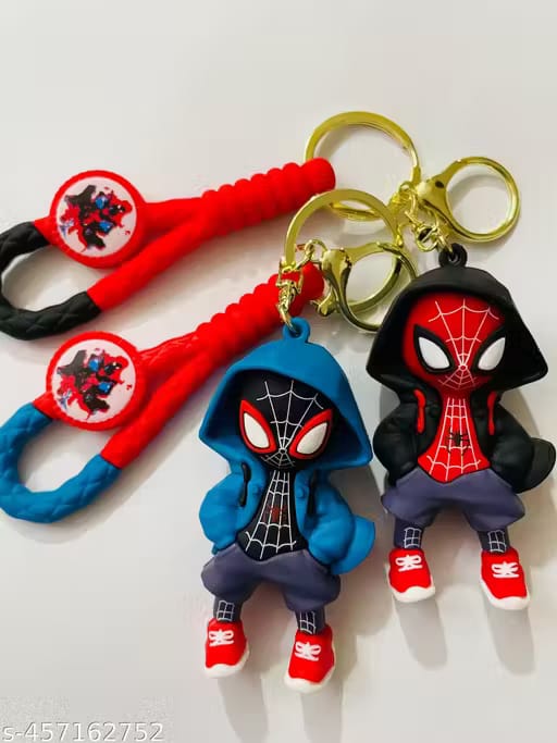 Spider-Man Miles Morales Keychain – Superhero Collectible | Stylish PVC Figure