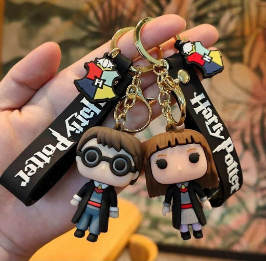 Harry Potter & Hermione Keychains | Premium Collectible Gift