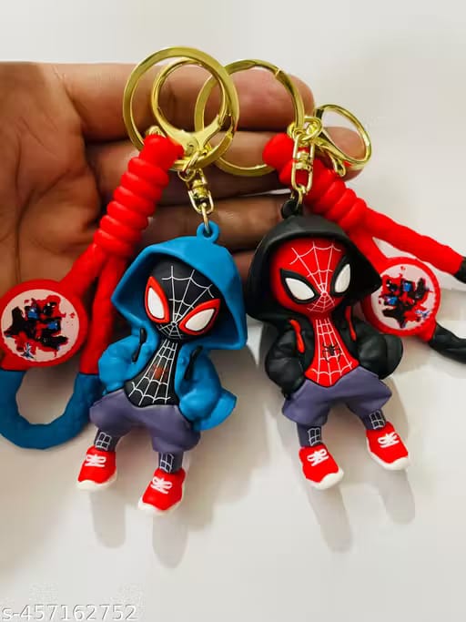 Spider-Man Miles Morales Keychain β Superhero Collectible | Stylish PVC Figure
