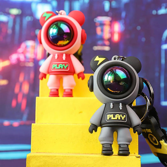 Cute Astronaut Keychain | Perfect Gift for Girlfriend | Funky "Play" Keyring Gift