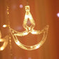 Curtain Style LED Diya String Lights – Warm White Glow