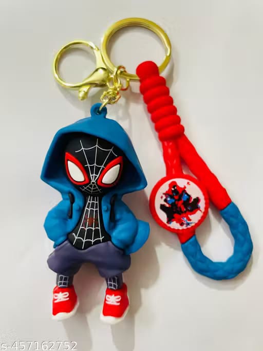 Spider-Man Miles Morales Keychain – Superhero Collectible | Stylish PVC Figure