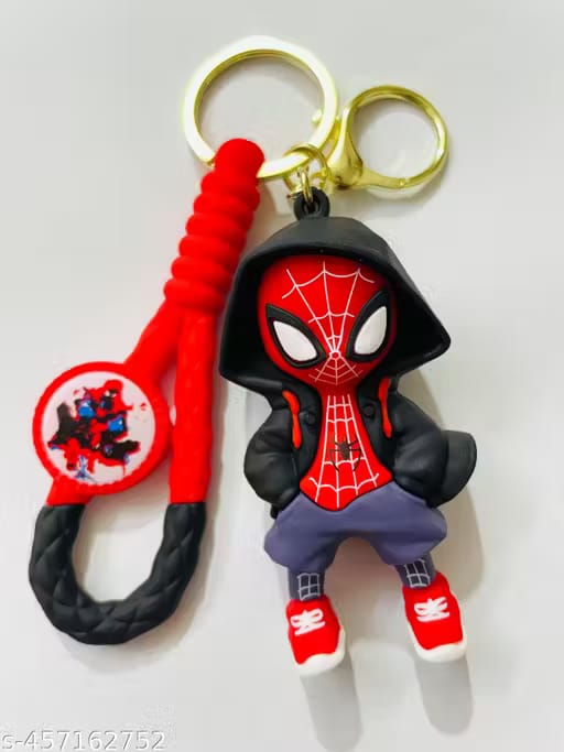 Spider-Man Miles Morales Keychain – Superhero Collectible | Stylish PVC Figure